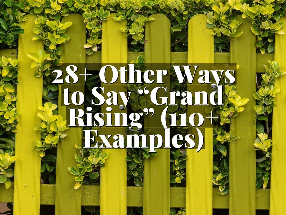 28+ Other Ways to Say “Grand Rising” (110+ Examples)