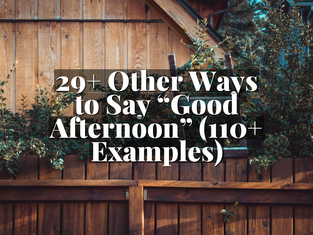 29+ Other Ways to Say “Good Afternoon” (110+ Examples)