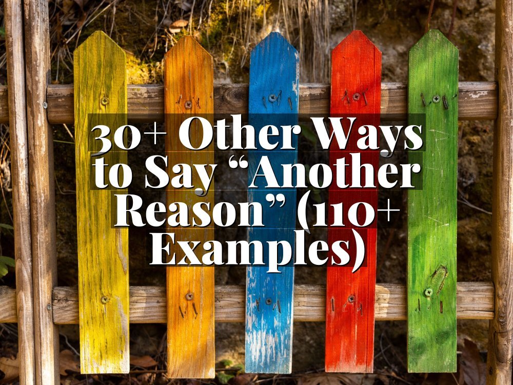 30+ Other Ways to Say “Another Reason” (110+ Examples)