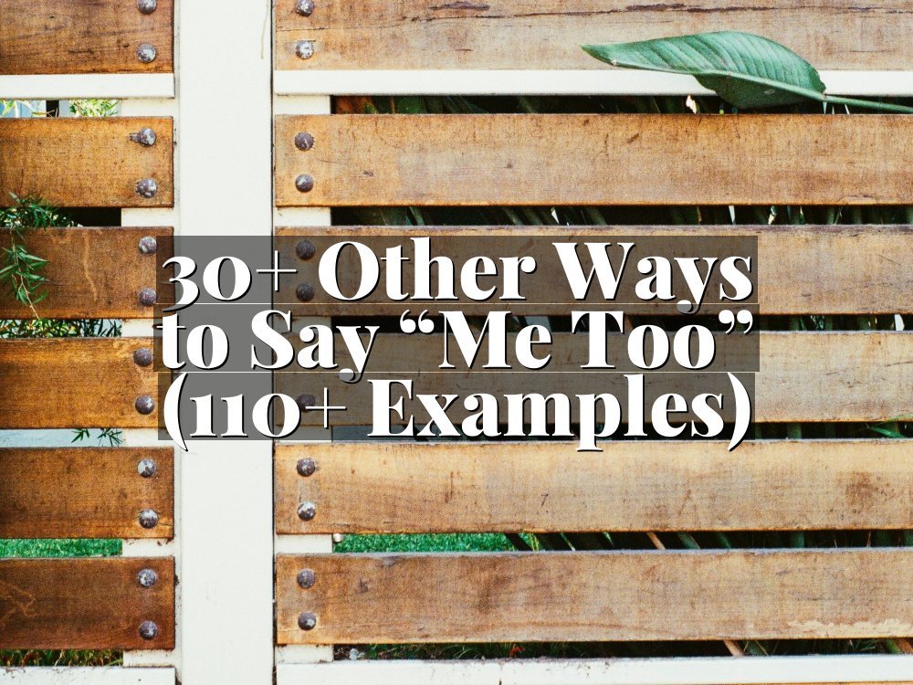 30+ Other Ways to Say “Me Too” (110+ Examples)