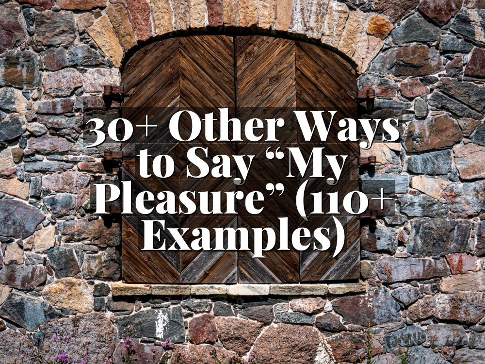 30+ Other Ways to Say “My Pleasure” (110+ Examples)