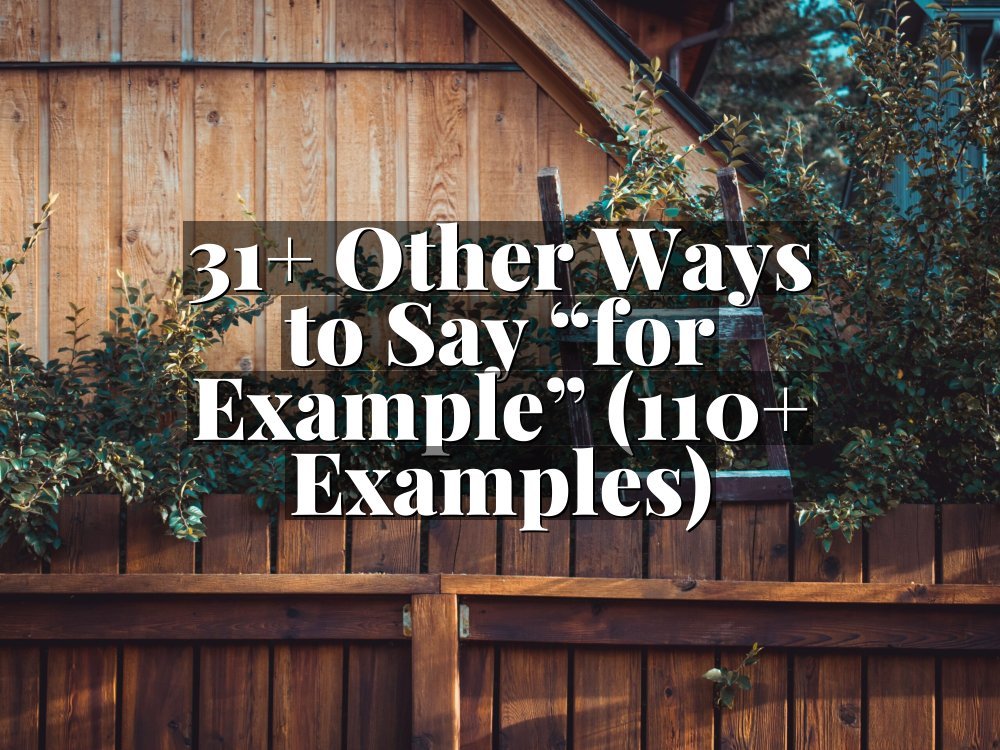 31+ Other Ways to Say “for Example” (110+ Examples)