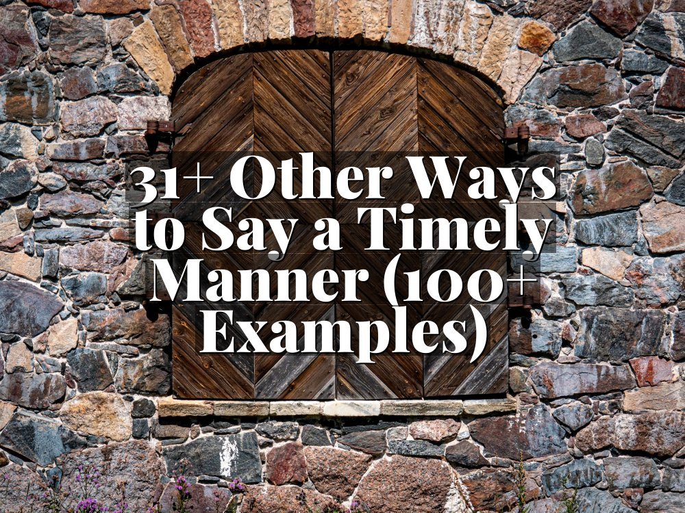 31+ Other Ways to Say a Timely Manner (100+ Examples)