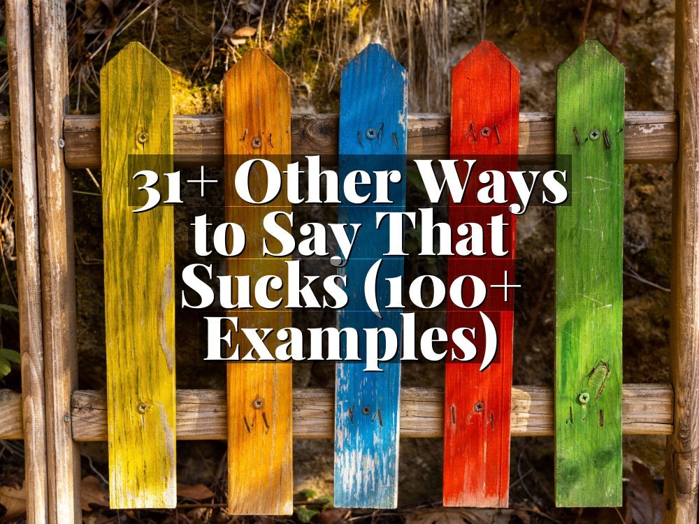 31+ Other Ways to Say That Sucks (100+ Examples)